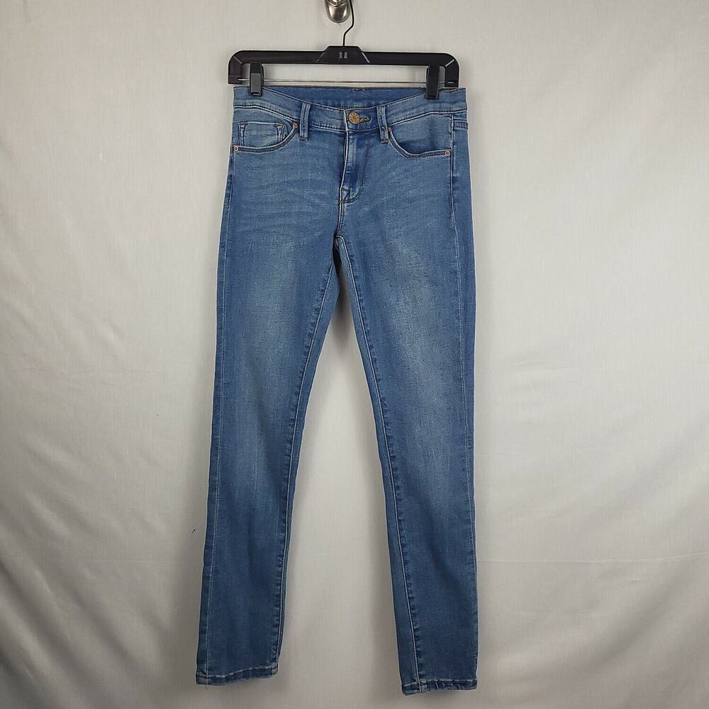 BDG Womens Blue Comfort Regular Fit Twig Mid Rise Denim Skinny Jeans Size 27W